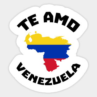 I Love VZLA - Venezuela Heart Flag T-Shirt Sticker